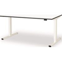 Bureau levero H650-1250xL1600xP800mm blanc signal, RAL9003/blanc électrique