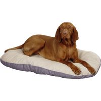 Kerbl Hunde Liegekissen Loneta LxBxH 72/52/8 cm, Hundebett Beige/Grau 80355