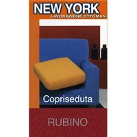 Copriseduta Divano New York Rubino - Tessuto Elasticizzato a Costine Antipilling - Made in Italy copriseduta 3posti cm. 180x60