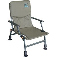 Carpzilla Adjustable Camping Carp Fishing Chair With Armrest Lightweight Foldable Recliner