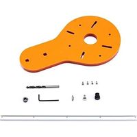 Gabarit de coupe circulaire pour défonceuse électrique du bois - Outil de menuiserie - Accessoire pour le travail du bois - 1 à 135 cm