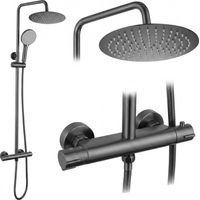 Shower Set Rea Lungo + Thermostat Titanium