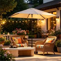 Parasol de balcon à grande toile, parasol de jardin, parasol de piscine, parasol d'extérieur (Ce parasol ne comprend pas le pied, seulement la toile)