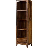 ANCONA 240 Etagère en bois de Sheesham - laqué / brun foncé 60x45x200