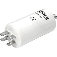 Condensador Trabajo Motor 75uF 450Vac FASTON Y M8 Medidas 55x120mm
