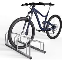 Monzana – Râtelier pour 3 vélos en métal – Support de rangement pour pneus jusqu'à 65 mm – Montage facile intérieur/extérieur – Dimensions 50x32x27 cm