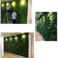 (Petit) 1 pot de fleurs suspendu vertical vert imperméable et respirant pour bonsaï, à fixer au mur.