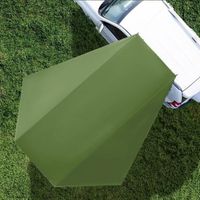 Auvent Voiture, Auvent de Caravane Caravan Tarp, Tente de Hayon de Voiture, Auvent de Voiture Universel, Tente Pare-Soleil pour Camping-Car, Voiture, Caravane, Van, Camion, 280 380 cm (Vert)