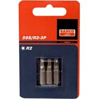 CARTON DE 3 PUNTAS 1/4 ROBERTSON 25MM 59S/R3-3P - BAHCO
