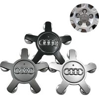 Enjoliveurs de roue 5 branches pour Audi – Lot de 4, noir mat, diamètre 135 mm, référence 4F0601165N