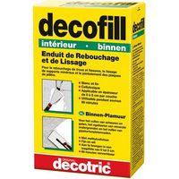 DECOTRIC - Enduit poudre rebouchage et lissage Decofill intérieur 1kg