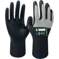 Gants 3030 POLYAMIDE CARBON/NITRILE Jauge 15 Dextérité grip noir/blanc taille 9- sachet de 12 paires - XCELLENT