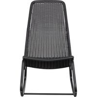 Chaise 51x95x97 cm en résine et métal noir