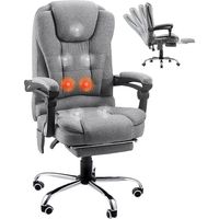 YODOLLA Office Chair with Footrest & Massage Function, Desk Chairs For Home With Back Support