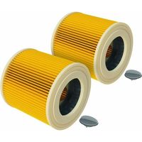Filtros de cartucho para aspiradora compatibles con Kärcher WD 2.200, WD 2500 M, WD 3.200, WD 3.300 M, WD 3.500 P