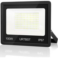 Projecteur LED Extérieur 100W,10000LM Projecteur LED IP67 Etanche Spot LED Extérieur,7000K Blanc Froid Projecteur Exterieur LED,Projecteur Extérieur Pour Cour,Jardin,Garage,Terrasse