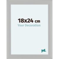 yd. - Cadre photo 75x98 - Blanc Grain de Bois - MDF - Como