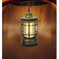 Lampe - JE CHERCHE UNE IDEE - Camping - Style Tempête - Vert
