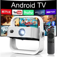 Vidéoprojecteur Intelligent 1080P Native - Projecteur 28,000 lumens - Wi‑Fi 6 & Bluetooth 5.4 - Android 12 - Correction automatique