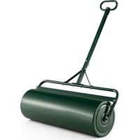 Costway – Rouleau à gazon en métal 63L – Poignée détachable – Remplissage eau/sable – Dimensions 99 x 30 x 137 cm – Pour pelouse uniforme
