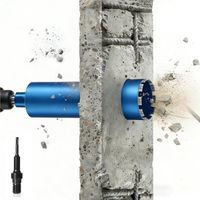 Pour le Béton Lourd L460mm Ø182mm 1¼" UNC avec Adaptateur SDS PLUS Trépan Couronne de Forage à sec et Humide Scie Cloche Diamètre Chantier Carrelage pour Maçonnerie Pierre Granit Brique