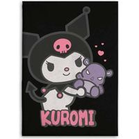 Manta franela Kuromi Hello Kitty 110x150cm