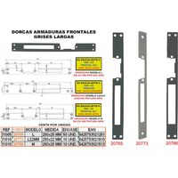 Dorcas Grey Frontpanzerung 250x22 mm lang 24GA