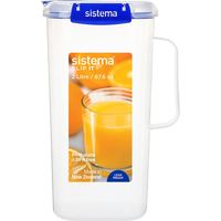 Sistema KLIP IT PLUS caraffa per succo Caraffa di plastica da 2 litri a perfetta tenuta per acqua, succo e altri liquidi Senza BPA