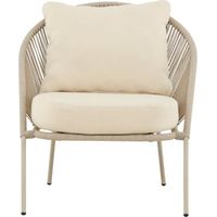 Lindos fauteuil lounge beige.