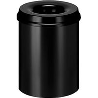 Papelera de seguridad acero autoextinguible capacidad 15 l