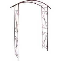 Arche de jardin en acier époxy 207 cm – Tube rond 20 mm – Résistant au gel et UV – Fixation simple en terre ou sur surface dure - rond20