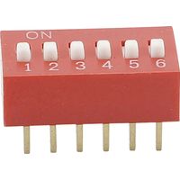 TRU COMPONENTS 709463 DS-06 DIP-Schalter Polzahl 6 Standard 1 St.