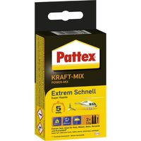 Pattex Kraft-Mix Extrem Schnell, colla a 2 componenti a base di resina epossidica a indurimento estremamente rapido, colla 2K ad alta resistenza per molti materiali, 2x tubo da 12 g