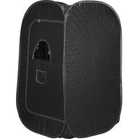 Skecten Sauna de vapor y cabina, spa de sauna portátil para el hogar, para baño de sauna, adelgazamiento, desintoxicación, terapia corporal - negro