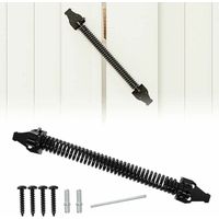 14Ferme-porte automatique à ressort de 1,5 pouce, ferme-porte automatique en métal réglable, noir.360(millimètres)