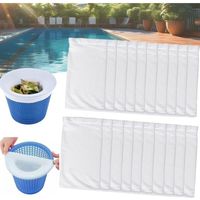 Chaussette Skimmer Piscine, 20 Pièces s pour Panier Skimmer, Pool Skimmer Socks, Maille Ultra Fine, Chaussettes D'Écumeur