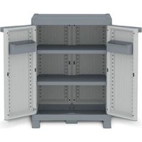 Armario JOBGAR de resina Wave bajo gris 97x70x43cm.