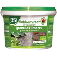 BSI - Granulato Anti-Lumaca - 100% Naturale - Crea Una barriera di processo - Copertura Fino a 60 m² di Superficie - 2,5 kg
