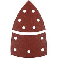 FOGLI CARTA ABRASIVA TRIANGOLARI A DELTA CON VELCRO FORATI- - grana 180 blister da pz.6 - 1 blister IMPERIAL