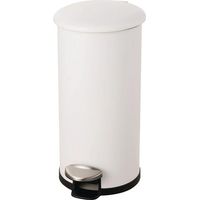 Cubo de pedal Helit "the zinc" 12l D211xH423mm acero recubierto de polvo blanco HELIT