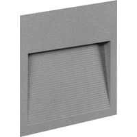 Encastré mural SLIM Square IP65 LED SMD 3W 367lm(86lm) CRI90 3000K 42º/85º Gris