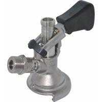 Zapfkopf - Keg Verschluss, Kombi-Fitting, oberer Ausgang (Kelleranstich)