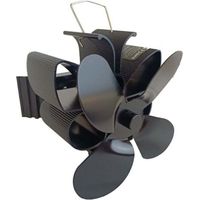 Ventilateur de Cheminée Magnétique, 4 Pales Ventilateur de Cheminée,Ventilateur Poele à Bois Silencieux pour Poêle à Bois/Cheminée/Gaz/Bûches/Poele a Granule