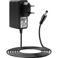 24V 1A 24W Netzteil mit 1m Kabel, AC 100-240V auf DC 24V Pluspol innen, 5,5 x 2,1 mm Stecker für LED-Streifen, Luftbefeuchter, Diffusoren, 24V DC-Geräte