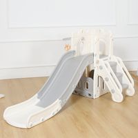 Toboggan pour enfants 182x112x96 cm – Polyéthylène résistant – Échelle sécurisée avec poignées – Pour intérieur et extérieur – Baby Vivo