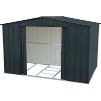 Gartenhaus aus Metall Top Shed 10' x 8' Duramax, 322 x 243 x 209 cm,Grau Anthrazit,von Ezooza