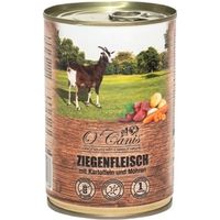 O''CANIS EXLUSIVES BOÎTE MENU VIANDE DE CHÈVRE AVEC PERSIL, POMMES DE TERRE ET CAROTTES 400 G O'CANIS