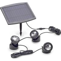Pontec 77939 LED Projektoren Set Schwarz Außen