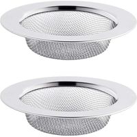 ZOLGINAH 2PCS Filtre à Évier en Acier Inoxydable, Filtre de Vidange de 11,5 cm, Crépine d'évier, Tamis d'évier, Crépine d'évier de Cuisine