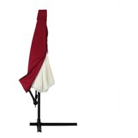 Deuba – Housse pour parasol 3m et 3,5m – 100% polyester imperméable – Cordon de serrage pour maintien sécurisé – Couleur rouge
